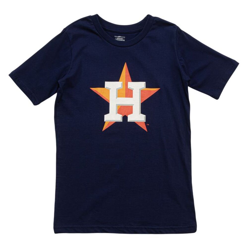 MLB Houston Astros Boys Short Sleeve T-Shirt in Navy Blue, Medium 10/12